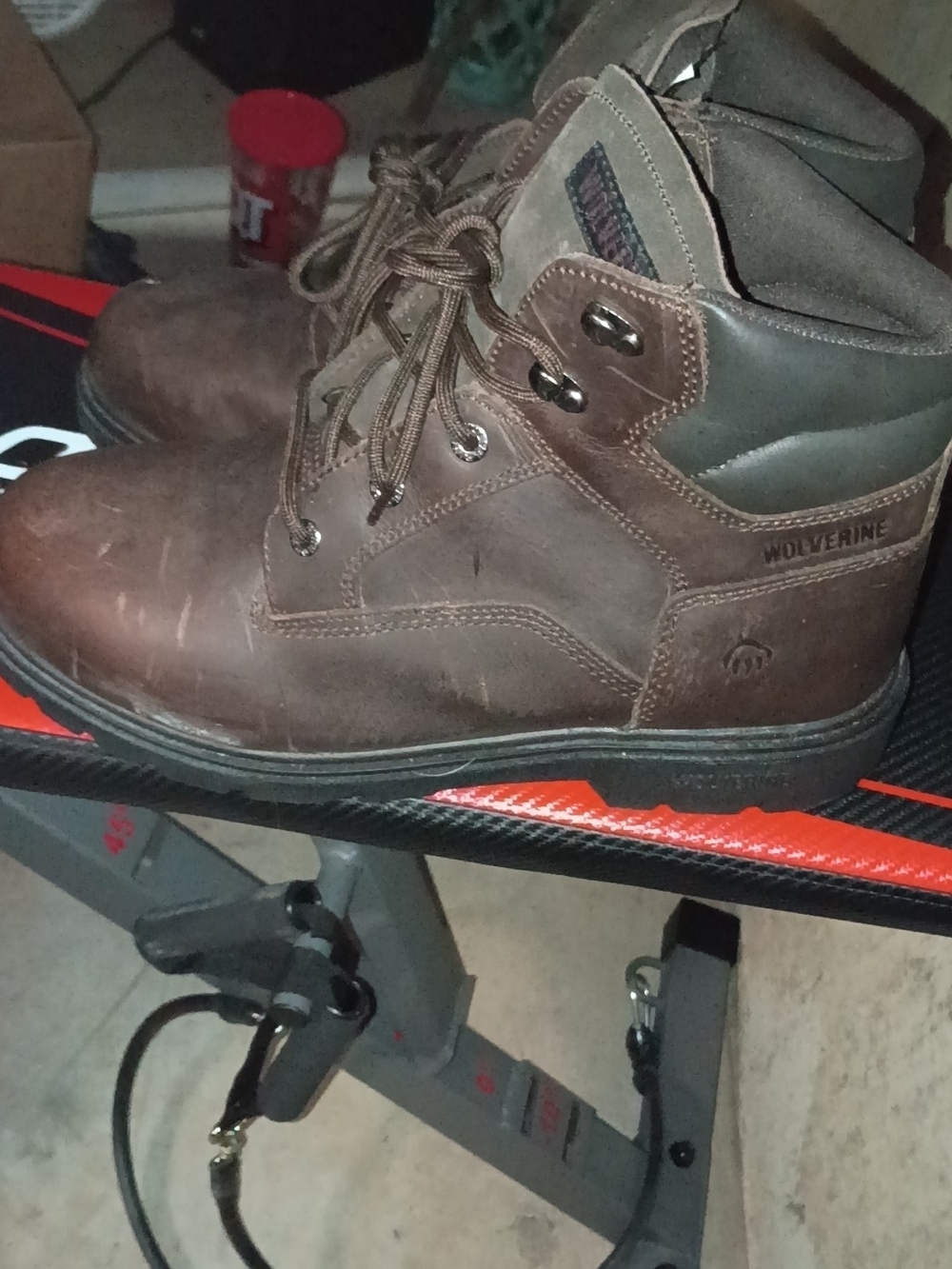 Wolverine Men's Brown Leather Chukka Work Boots